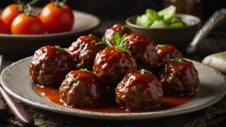 old-fashioned porcupine meatballs