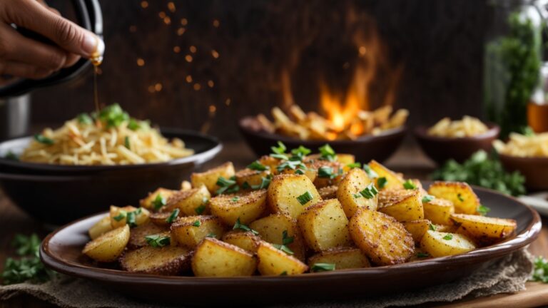 Air Fryer Crispy Parmesan Potatoes