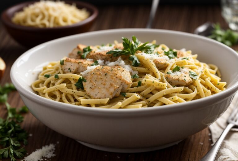Garlic Parmesan Chicken Pasta