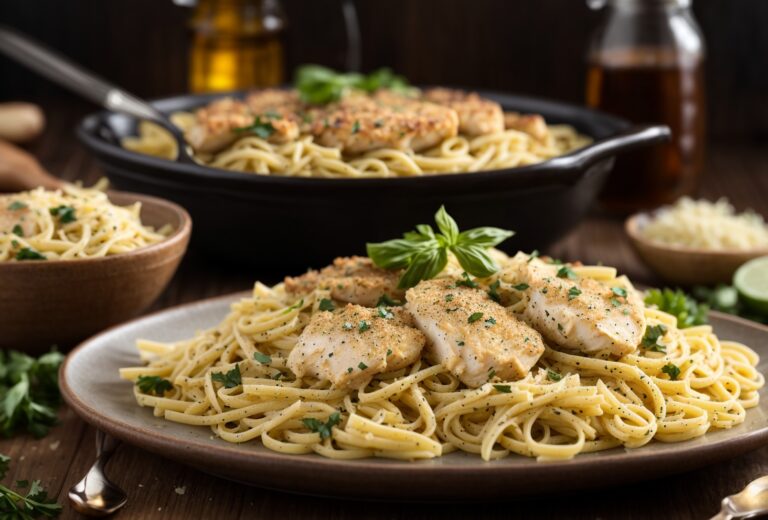 Garlic Parmesan Chicken Pasta