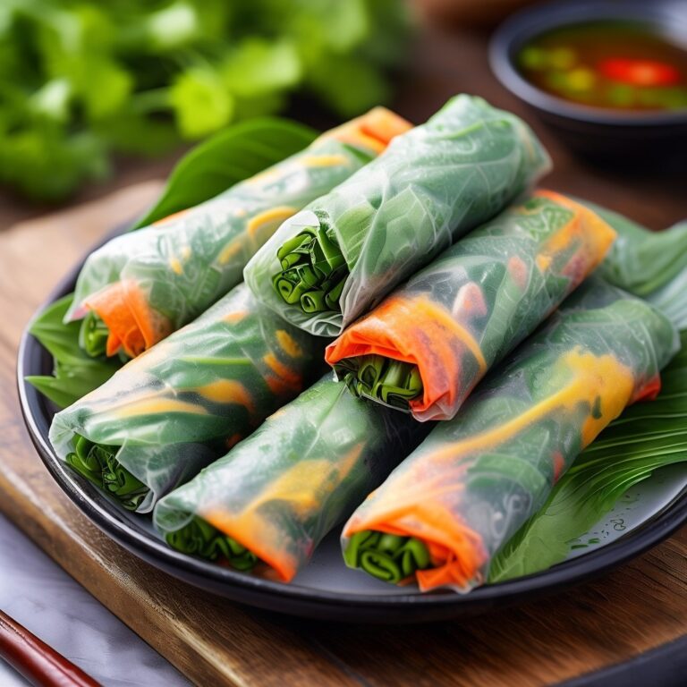 What are spring rolls made of?