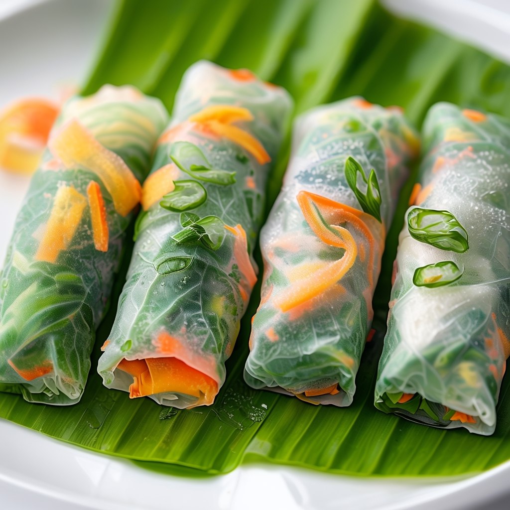 What are spring rolls made of?