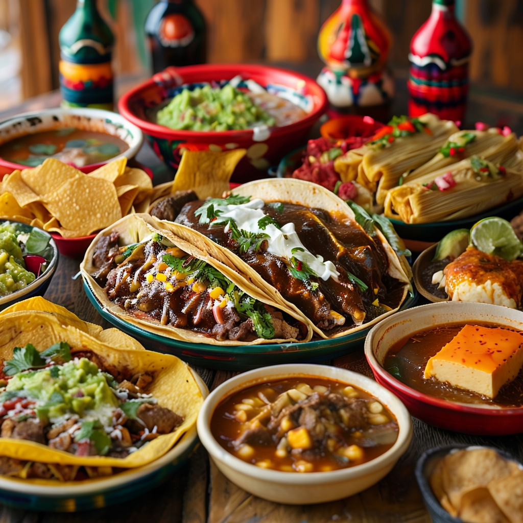 What are 6 popular Mexican dishes?