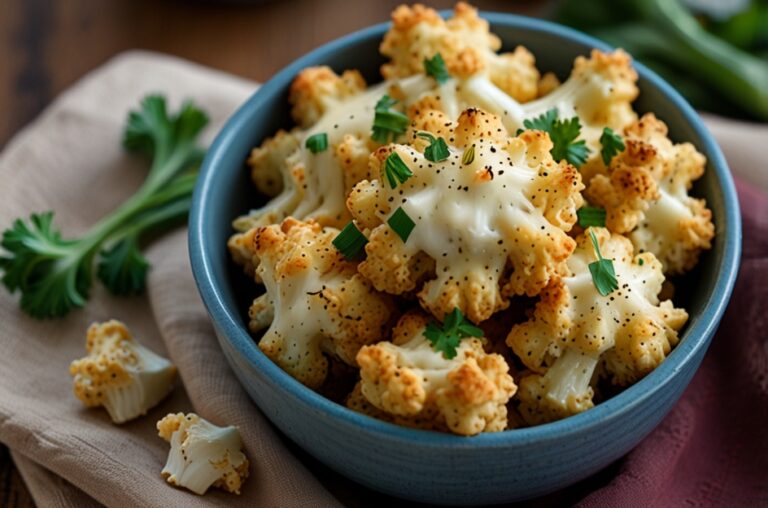 Cheesy Garlic Parmesan Cauliflower