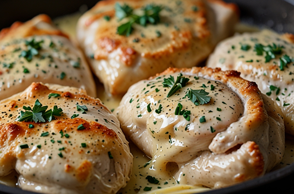 Delicious Creamy Garlic Butter Parmesan