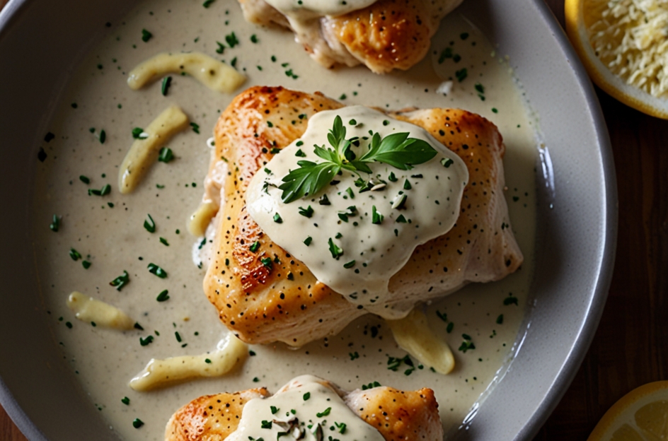 Delicious Creamy Garlic Butter Parmesan