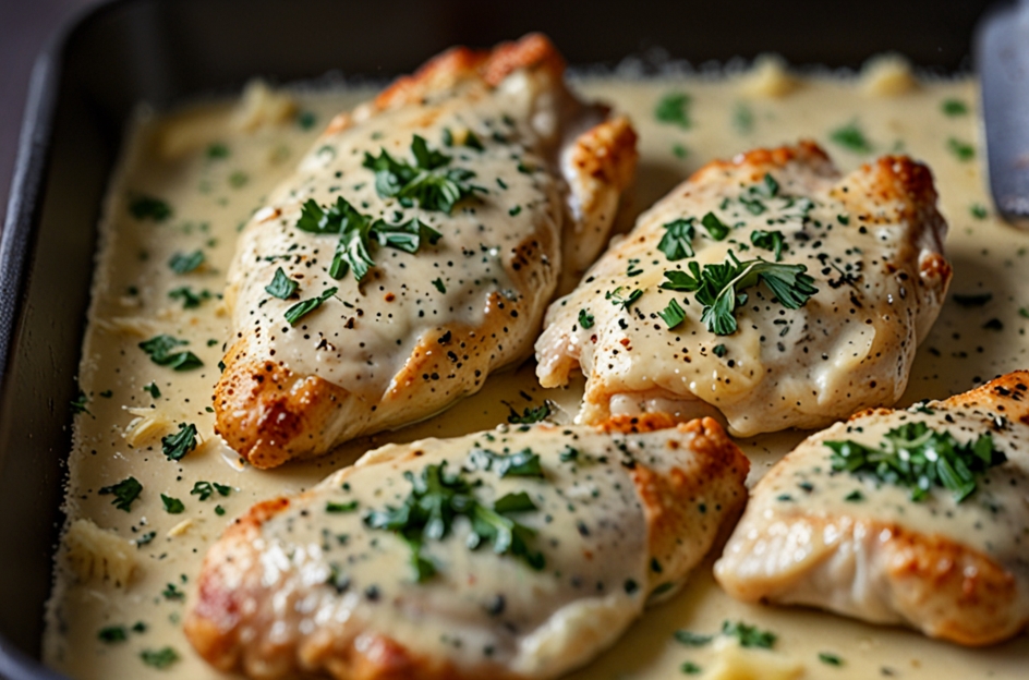 Delicious Creamy Garlic Butter Parmesan