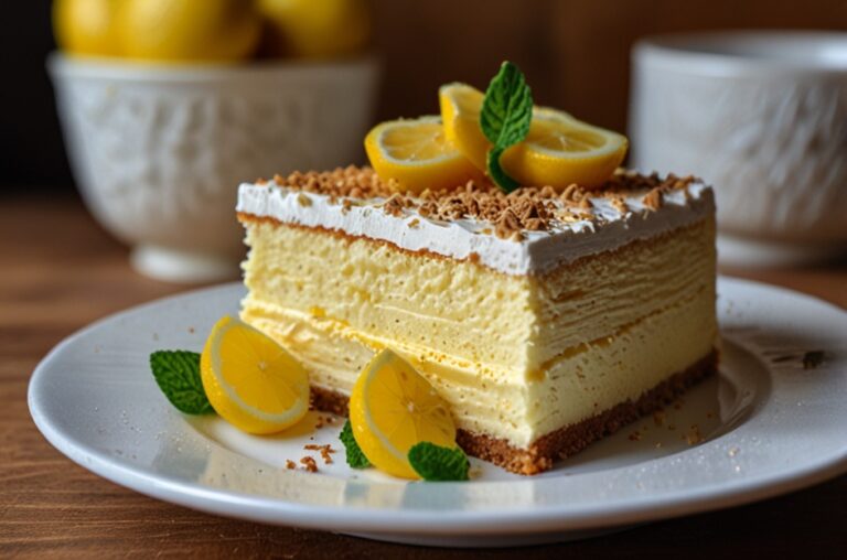 Lemon Mousse Cake