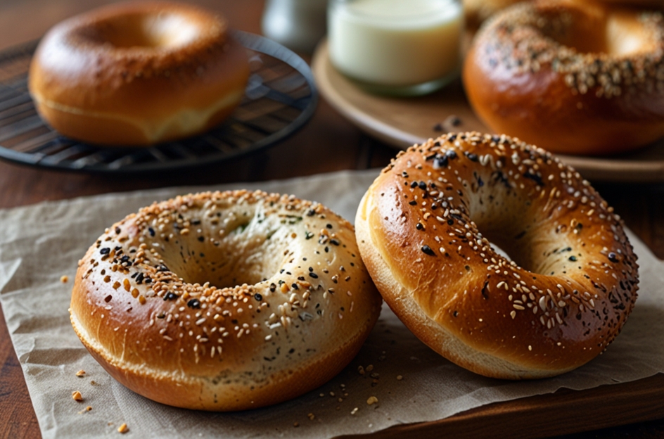 sourdough bagels