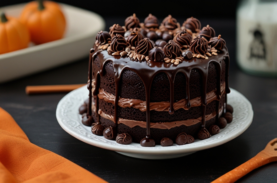 chocolate cake recipe from scratch easy halloween​