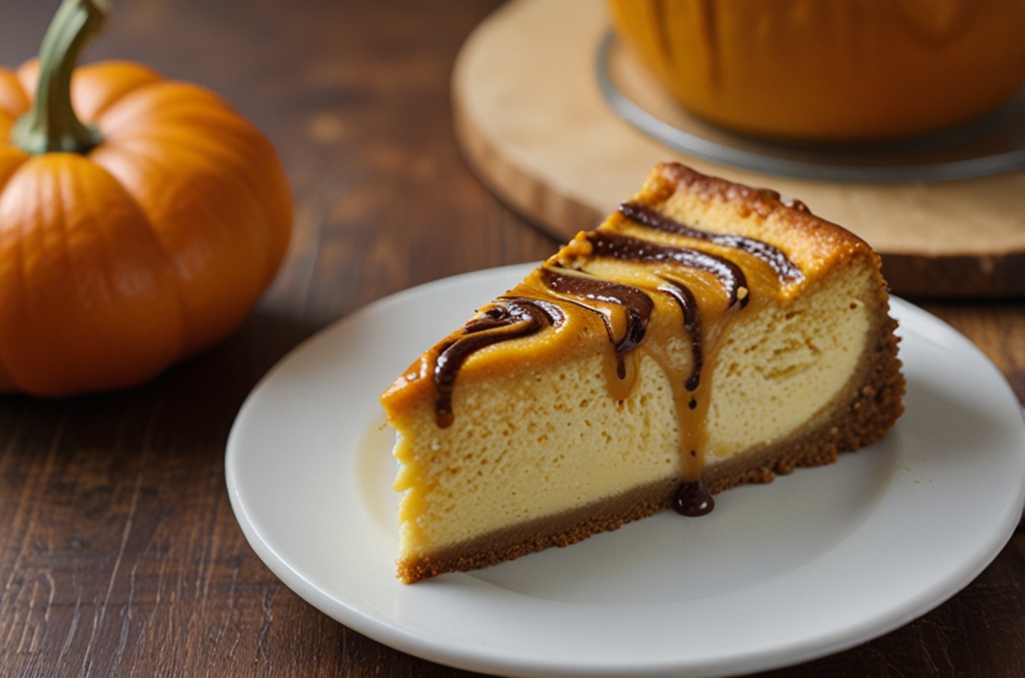 pumpkin swirl cheesecake