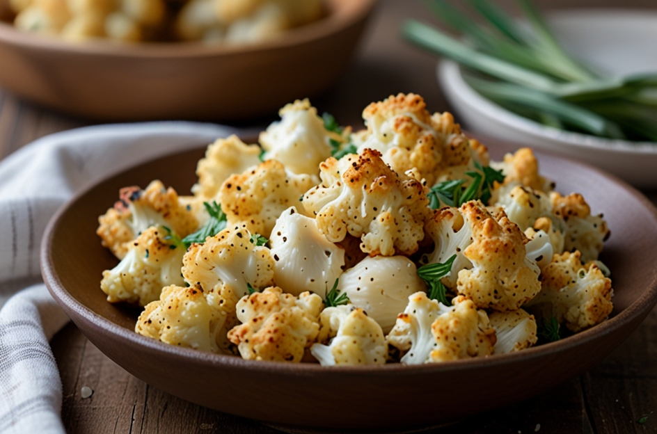 Cheesy Garlic Parmesan Cauliflower