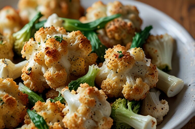 Cheesy Garlic Parmesan Cauliflower